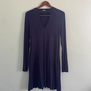 Navy Blue Cut-Out Mini Dress